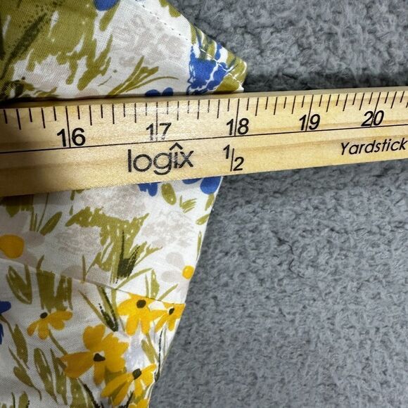 Wildfox Dress womens large yellow Flower Fields Pastel ruffle cottagecore boho - Picture 4 of 8